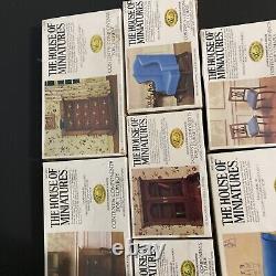 The House Of Miniatures Kits Lot For Doll Houses X-acto See Description
