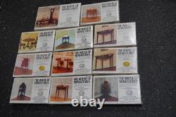 The House of Miniatures Doll Furniture Kits Lot of 11 Heppelwhite Sealed