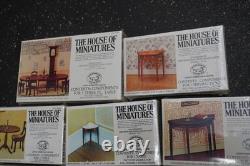 The House of Miniatures Doll Furniture Kits Lot of 11 Heppelwhite Sealed