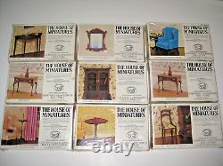 The House of Miniatures Kits Queen Anne, Chippendale, Hepplewhite 18 Kits