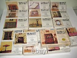 The House of Miniatures Kits Queen Anne, Chippendale, Hepplewhite 18 Kits