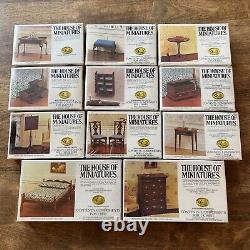 The House of Miniatures LOT OF 11 ALL NEW SEALED 40008 40035 40031 40036
