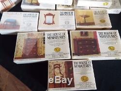The House of Miniatures Lot of 22 Miniature Doll House Kits X-ACTO NEW