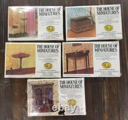 The House of Miniatures X-ACTO Lot of 8 Dollhouse Furniture Kits