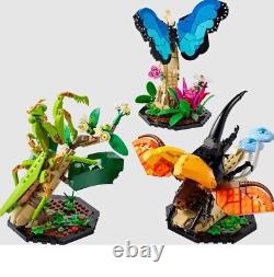 The INSECT COLLECTION SET 21342 ideas praying mantis beetle butterfly bugs