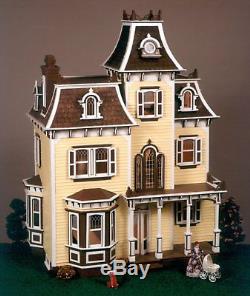 The Lovely Grand Gingerbread Victorian Dollhouse Wood Kit Large Brand New