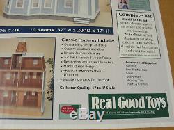 The Newport Wood Dollhouse Kit Real Good Toys Brand New Open Box 112 Vintage