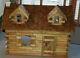 The Pioneer Log Cabin Doll House FULLY ASSEMBLED with Furniture