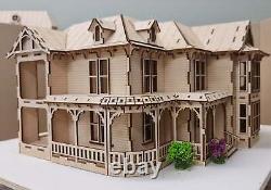 The President House Miniature Kit 148th scale, Dollhouse, Diorama