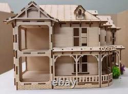 The President House Miniature Kit 148th scale, Dollhouse, Diorama