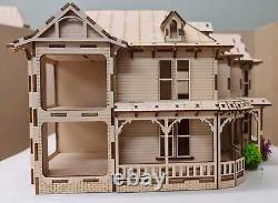 The President House Miniature Kit 148th scale, Dollhouse, Diorama