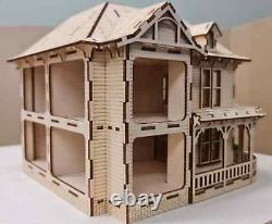 The President House Miniature Kit 148th scale, Dollhouse, Diorama