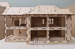 The President House Miniature Kit 148th scale, Dollhouse, Diorama