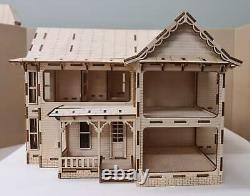 The President House Miniature Kit 148th scale, Dollhouse, Diorama