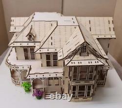 The President House Miniature Kit 148th scale, Dollhouse, Diorama
