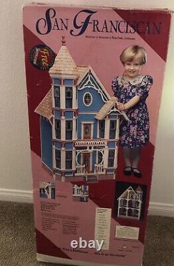 The San Franciscan Mansion Vintage Dura Craft dollhouse Open Box, New Never Used