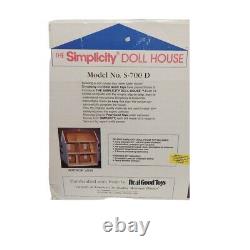 The Simplicity Wooden Doll House S-700D Retired with Finishing Kit New in Box