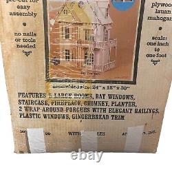 The Tennyson Doll House Kit Model 99 Artply Wood Wooden Open Box