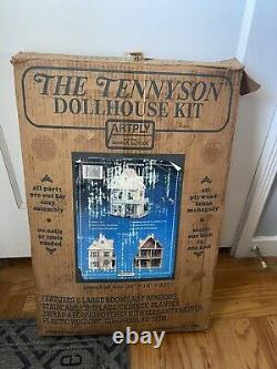 The Tennyson Wood Doll House Kit Model 99 Artply Co Inc Made IN USA Open Box