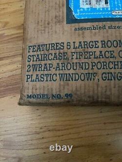 The Tennyson Wood Doll House Kit Model 99 Artply Co Inc Made IN USA Open Box