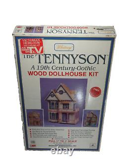 The Tennyson Wood Dollhouse Kit 19th Century Gothic Doll House Vintage-OPEN BOX