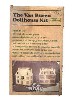 The Van Buren Dollhouse Kit Greenleaf