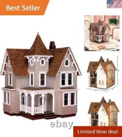 Timeless Victorian Dollhouse Kit 1/24 Scale Perfect for Hobbyists & Families
