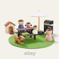 Tiny Land Sweetwood Edge 3-Story Dollhouse, 53-Piece Furniture Playset NEW in BX