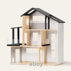 Tiny Land Sweetwood Edge 3-Story Dollhouse, 53-Piece Furniture Playset NEW in BX