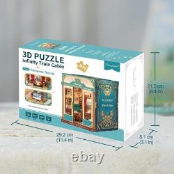 Tonecheer DIY Book Nook Kit for Adults, Miniature Infinity Train Cabin