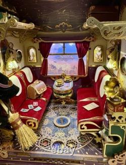 Tonecheer Magical Journey Train Cabin Book Nook Harry Potter Style Halloween