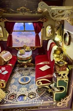 Tonecheer Magical Journey Train Cabin Book Nook Harry Potter Style Halloween