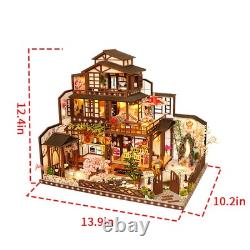 Traditional Ancient Style Miniature Dollhouse 3D DIY Wooden House Kit for Adult