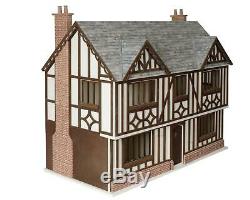 Tudor Beamed 112 Scale Dolls House Kit Unpainted MDF Ready to Assemble