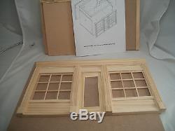 Two Window Shop Kit by Houseworks 9993 unfinished wood 1/12 scale dollhouse