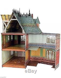 US STOCK FULL SET Victorian Doll House Dollhouses Scale 112 Model Kit #1+#2+#3