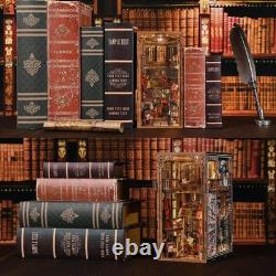 Unique Abbey Library Book Nook Kit Inspiring DIY Wooden Puzzle with Light