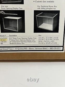 VINTAGE FACTORY SEALED LARGE Room Box Display Case Kit By Real Good Toys USA