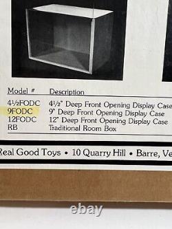 VINTAGE FACTORY SEALED LARGE Room Box Display Case Kit By Real Good Toys USA