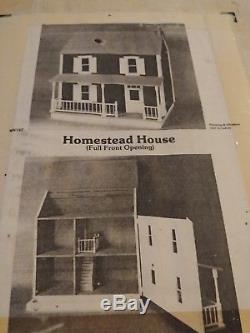 VINTAGE RARE HOFCO KW-142 Homestead House Dollhouse Kit COMPLETE IN open BOX