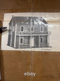 VINTAGE (THE WESTERNER) 1979 Wood Doll House By Doll House Mfc Co Hammonton NJ