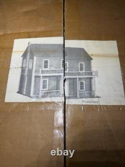 VINTAGE (THE WESTERNER) 1979 Wood Doll House By Doll House Mfc Co Hammonton NJ