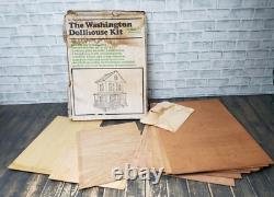 VINTAGE The Washington Wood Doll House Kit # 8004 By Greenleaf SEE IMAGES