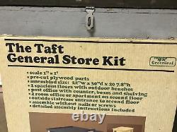 VTG 1980 Greenleaf The Taft General Store Wooden Dollhouse Kit #8007, Sealed
