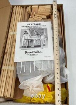 VTG 1991 Dura Craft Heritage Dollhouse Kit Victorian Mansion HR 560 NEW OPEN BOX