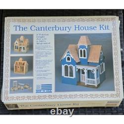 VTG 80s Canterbury House Victorian Dollhouse Kit G8802 Wood Furniture USA