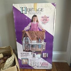 VTG Dura Craft HR 560 Heritage Dollhouse Kit Victorian Mansion + Wallpaper