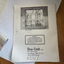 VTG Dura Craft HR 560 Heritage Dollhouse Kit Victorian Mansion + Wallpaper