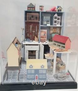 VTG OOAK Dollhouse Repair/ Workshop Garage Diorama 112