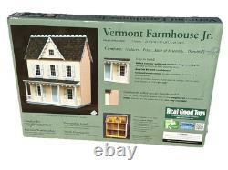 Vermont Farmhouse Jr Wood Dollhouse Real Good Toys Model J-M401 NEW OPEN BOX